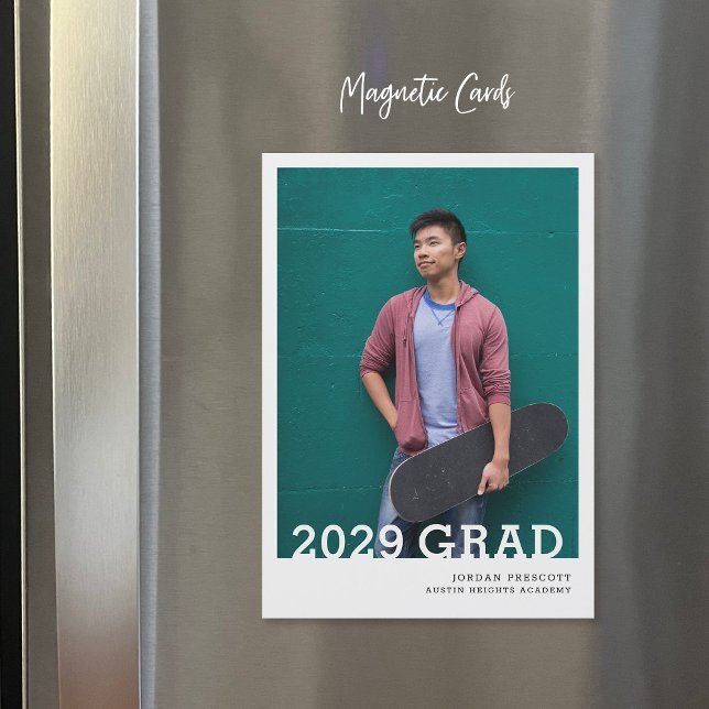 Minimalist Photo Overlay Graduation Announcement (Creator Uploaded)