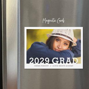 Minimalist Photo Overlay Graduation Announcement