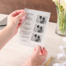 Minimalist Photo Strip Script Wedding 