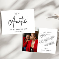 Minimalist Photo To My Auntie On My Wedding Day