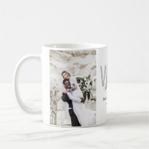 Minimalist Photo Wedding Favour Coffee Mug
