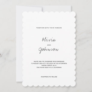 Minimalist Photo Wedding Invitation