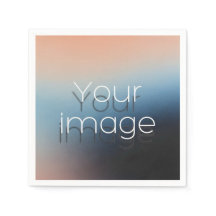 Minimalist Photo Wedding paper Napkins