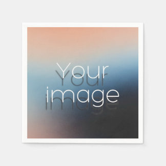 Minimalist Photo Wedding paper Napkins