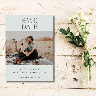 Minimalist Photo Wedding Save the Date