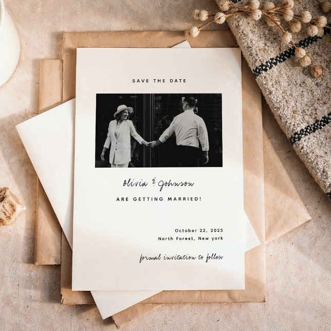 Minimalist Photo Wedding Save the Date (Creator Uploaded)