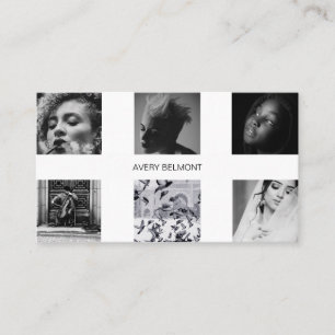 Minimalist Photography collage Personalised Business Card