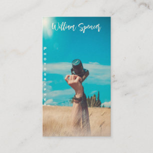 Minimalist Photography Full Photo Simple  Business Business Card