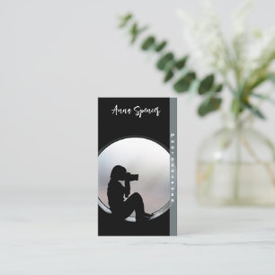 Minimalist Photography Full Photo Simple  Business Business Card