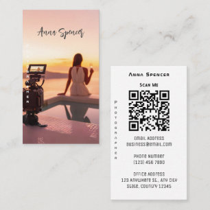 Minimalist Photography Full Photo Simple Business Card