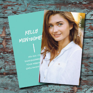 Minimalist Photography Full Photo Simple Business Card