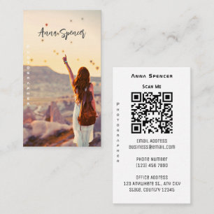 Minimalist Photography Full Photo Simple Business Card