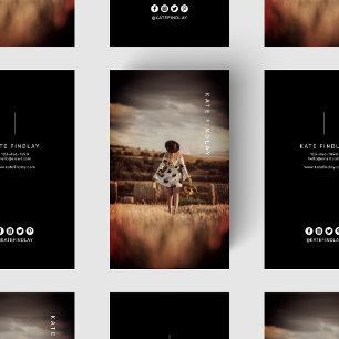 Minimalist Photography Photo Modern Social Media Business Card