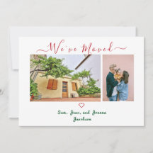 Minimalist Photos Modern Typography We've Moved