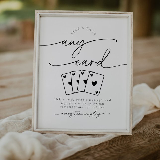 Minimalist Pick A Card Guestbook Sign (Creator Uploaded)