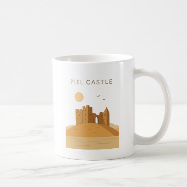 Minimalist Piel Castle Mug – Historic Gift from En (Right)
