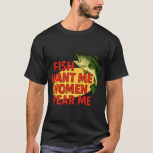 Minimalist pike fish vector art in vibrant colours T-Shirt