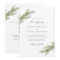 Minimalist Pine Tree Branch Winter Wedding QR Code