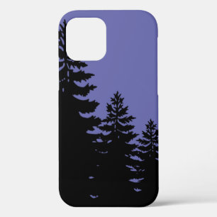 Minimalist pine tree silhouette      Cas iPhone 12 Case
