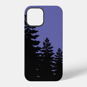 Minimalist pine tree silhouette Cas iPhone 12 Case