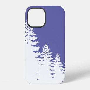 Minimalist pine tree silhouette iPhone 12 case