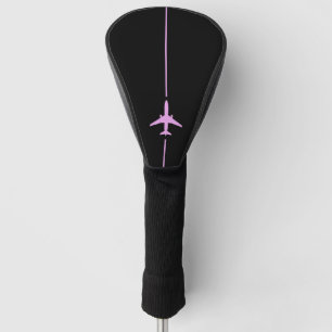 Minimalist Pink Aviation Golf Head Cover