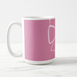 Minimalist Pink Bow Coffee Mug