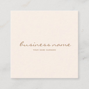 Minimalist Pink Brush Business Card