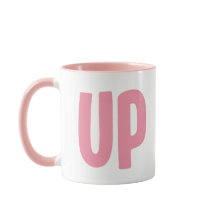 Minimalist Pink C UP Mug – It's literally a CUP!
