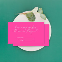 Minimalist pink - How many candies are in the jar