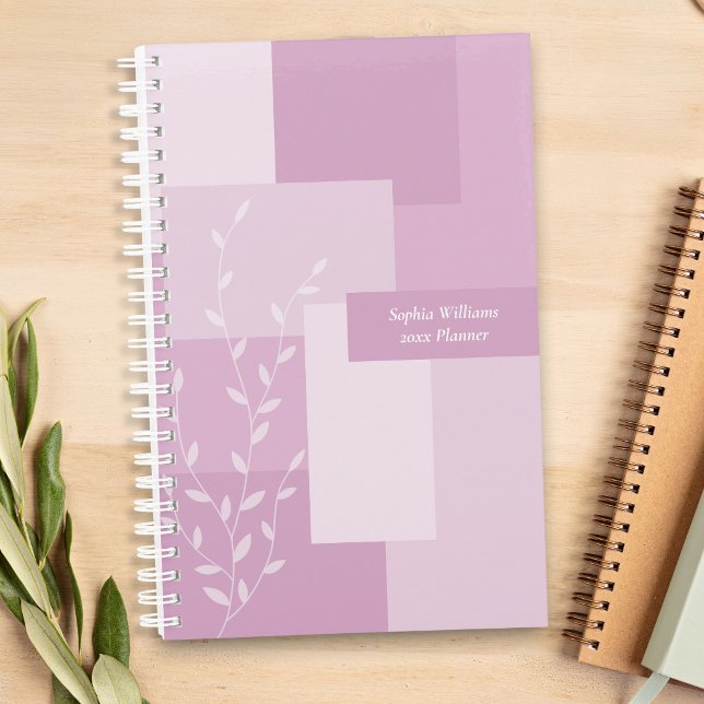 Minimalist Pink Mauve Abstract Botanical Planner (Creator Uploaded)