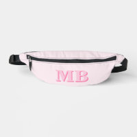 Minimalist Pink Modern Initial Monogram