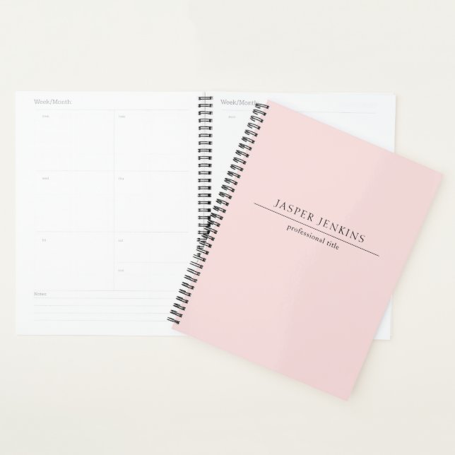 Minimalist Pink Modern Planner (Display)