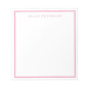 Minimalist Pink Notepadq Notepad
