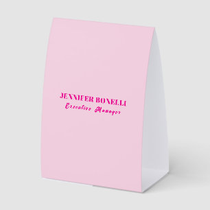 Minimalist pink trendy personalised customise name