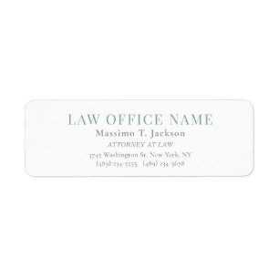 Minimalist Plain Attorney at Law Lawyer Office