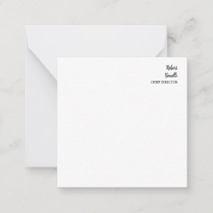 Minimalist Plain Black & White Modern Card