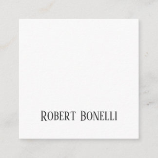 Minimalist Plain Black & White Modern Plain Enclosure Card