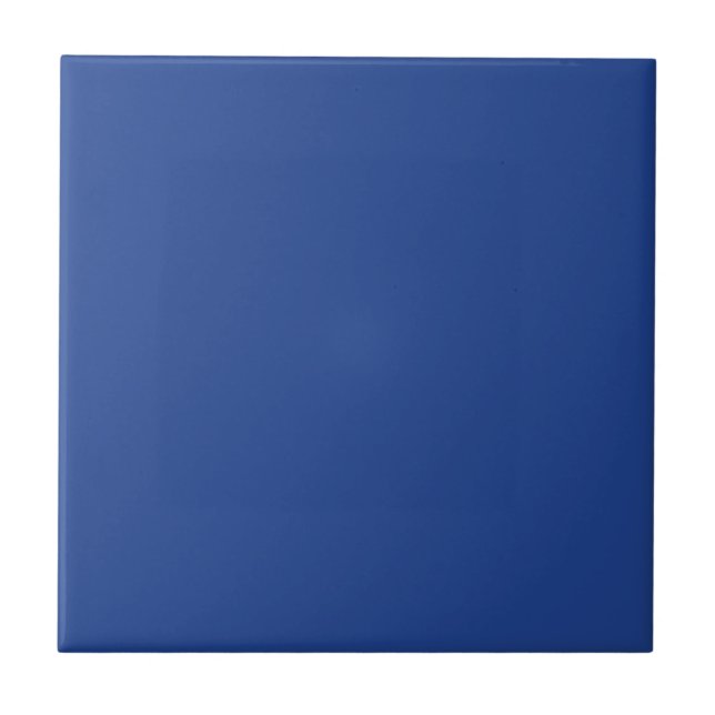 minimalist plain blue solid colour tile (Front)