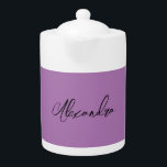 Minimalist Plain Calligraphy Own Name Lavender<br><div class="desc">There's no need for confusion. A plain,  simple,  innovative design. This is you.</div>
