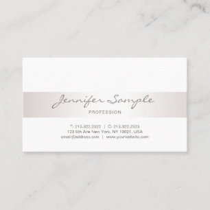 Minimalist Plain Elegant Professional Modern Business Card