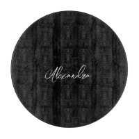 Minimalist Plain Handwritten Own Name Black