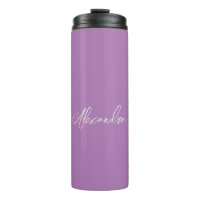 Minimalist Plain Handwritten Own Name Lavender