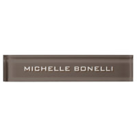 Minimalist Plain Modern Brown
