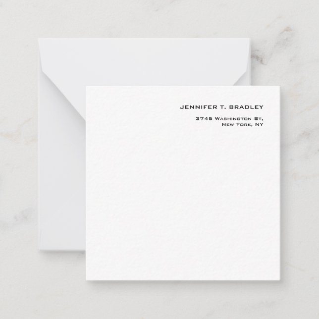 Minimalist Plain Modern Card (Front)