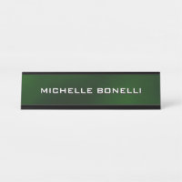 Minimalist Plain Modern Dark Green Black