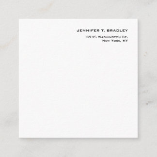 Minimalist Plain Modern Enclosure Card