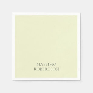 Minimalist Plain Modern Napkin