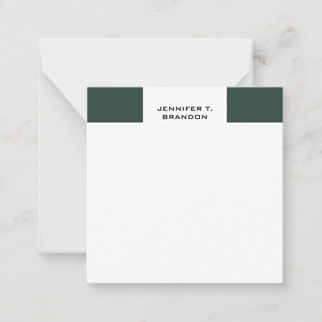 Minimalist Plain Modern Professional Card (Front)