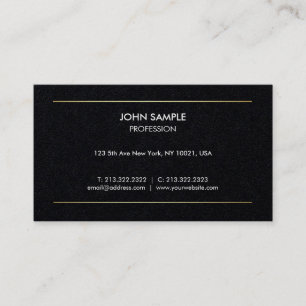Minimalist Plain Modern Professional Elegant Business Card